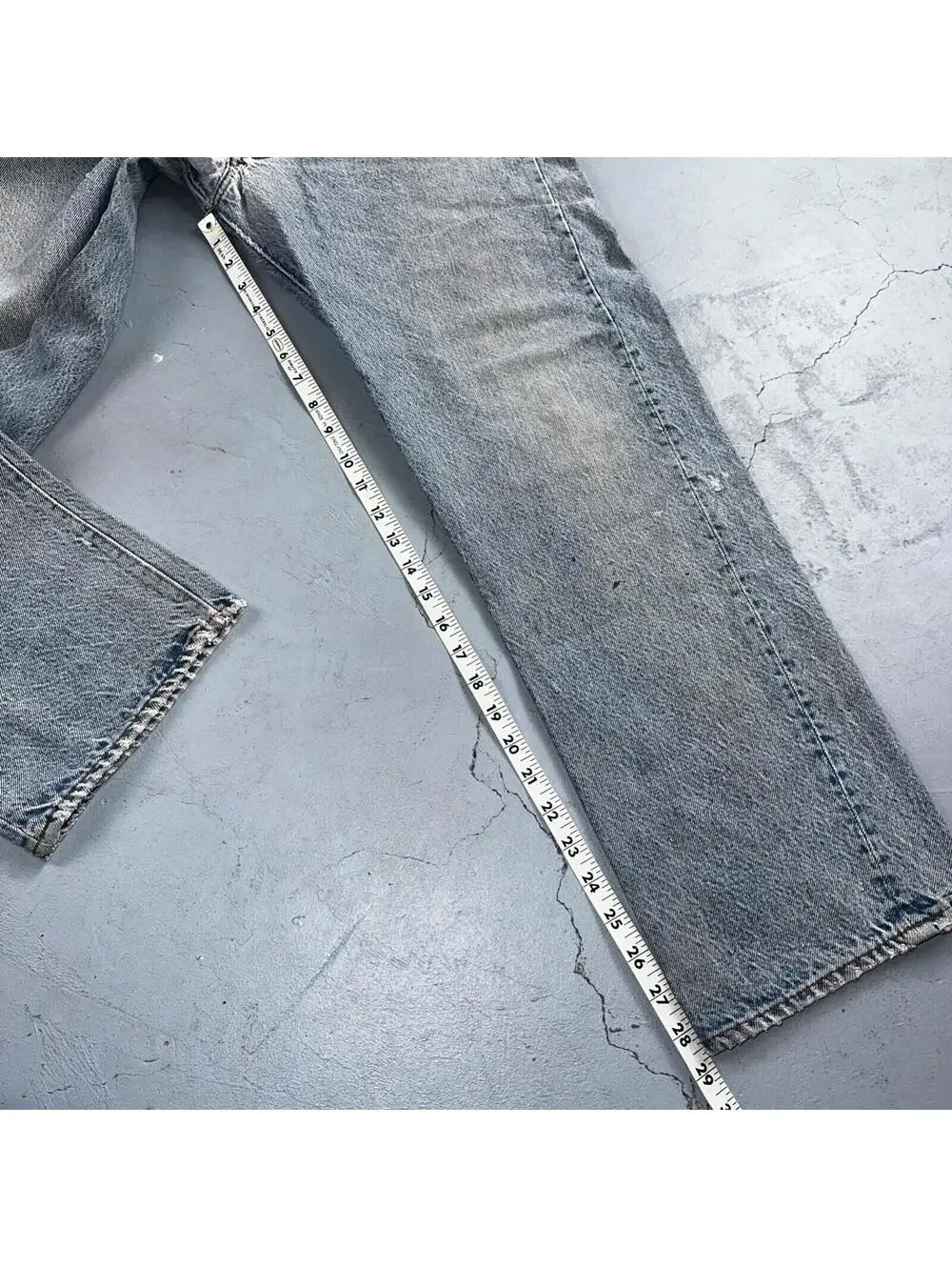 Levis 501 Vintage 80s USA XX Straight Leg Jeans Blue Light Wash 38x33 Act 34x29